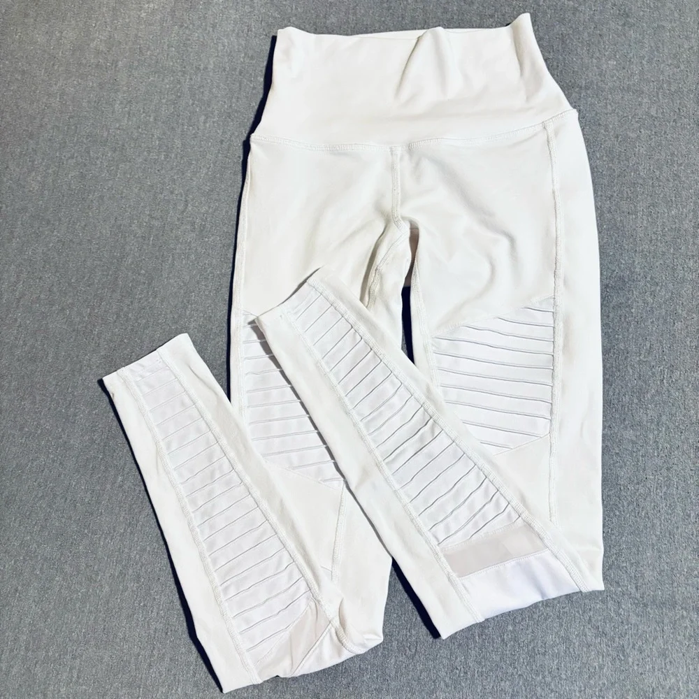 ALO Yoga White Leggings High-Performance Stretch